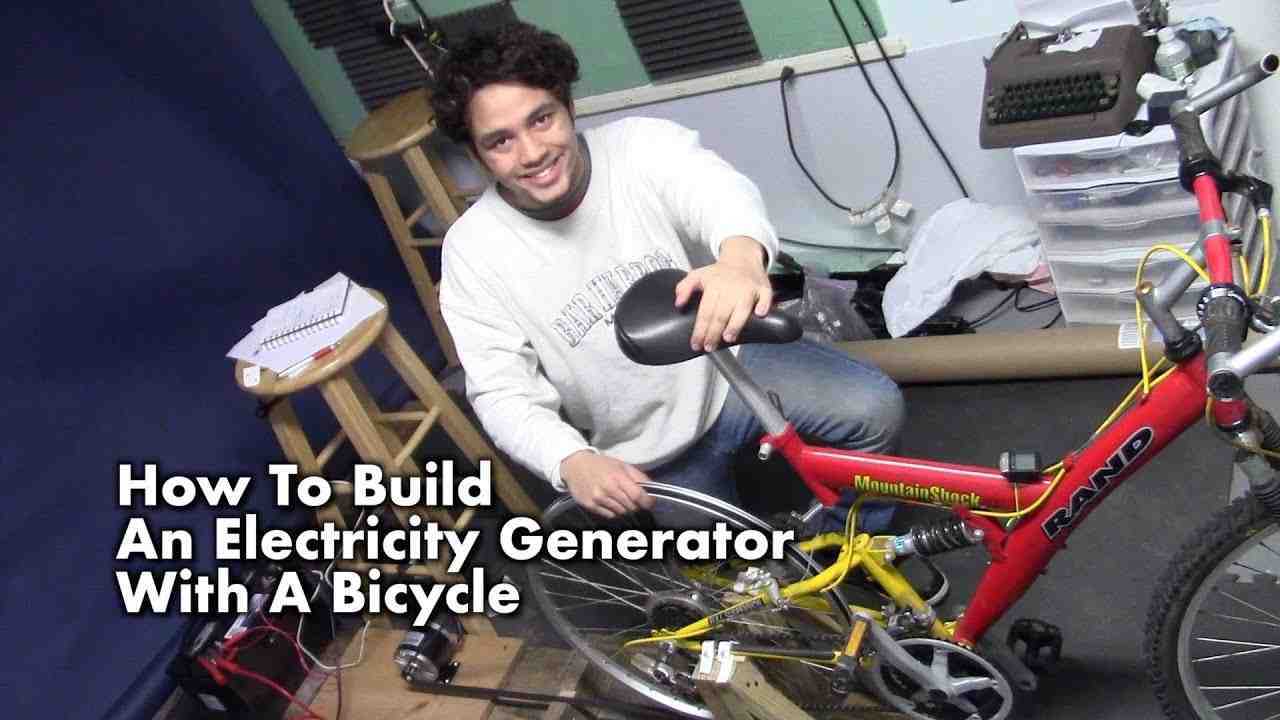 How do you harness energy from a bike?