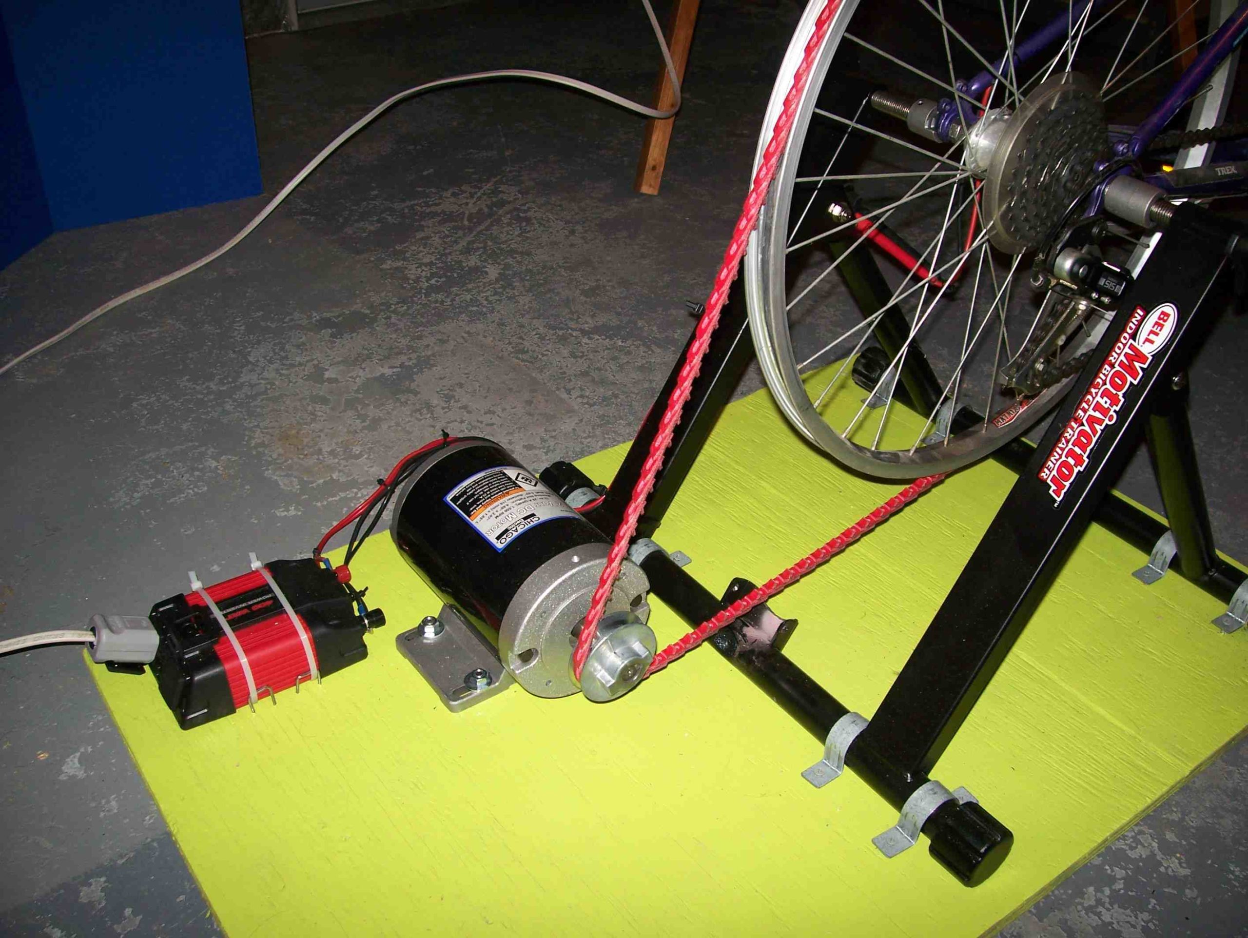 How does a bicycle light generator work?