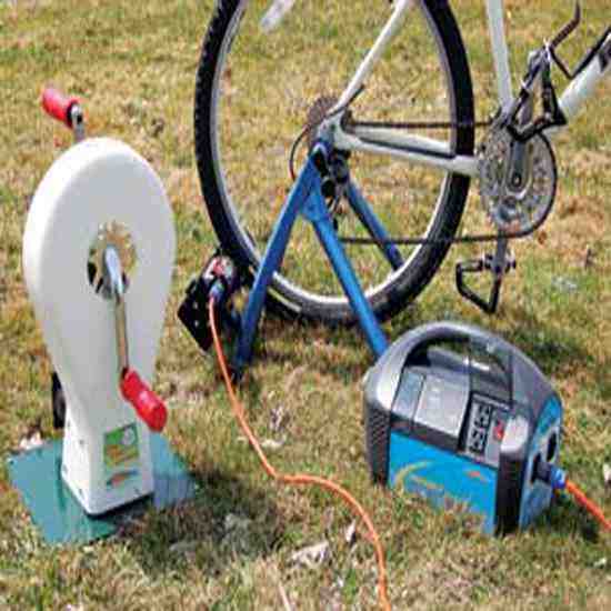 How much energy does a bike generator produce?