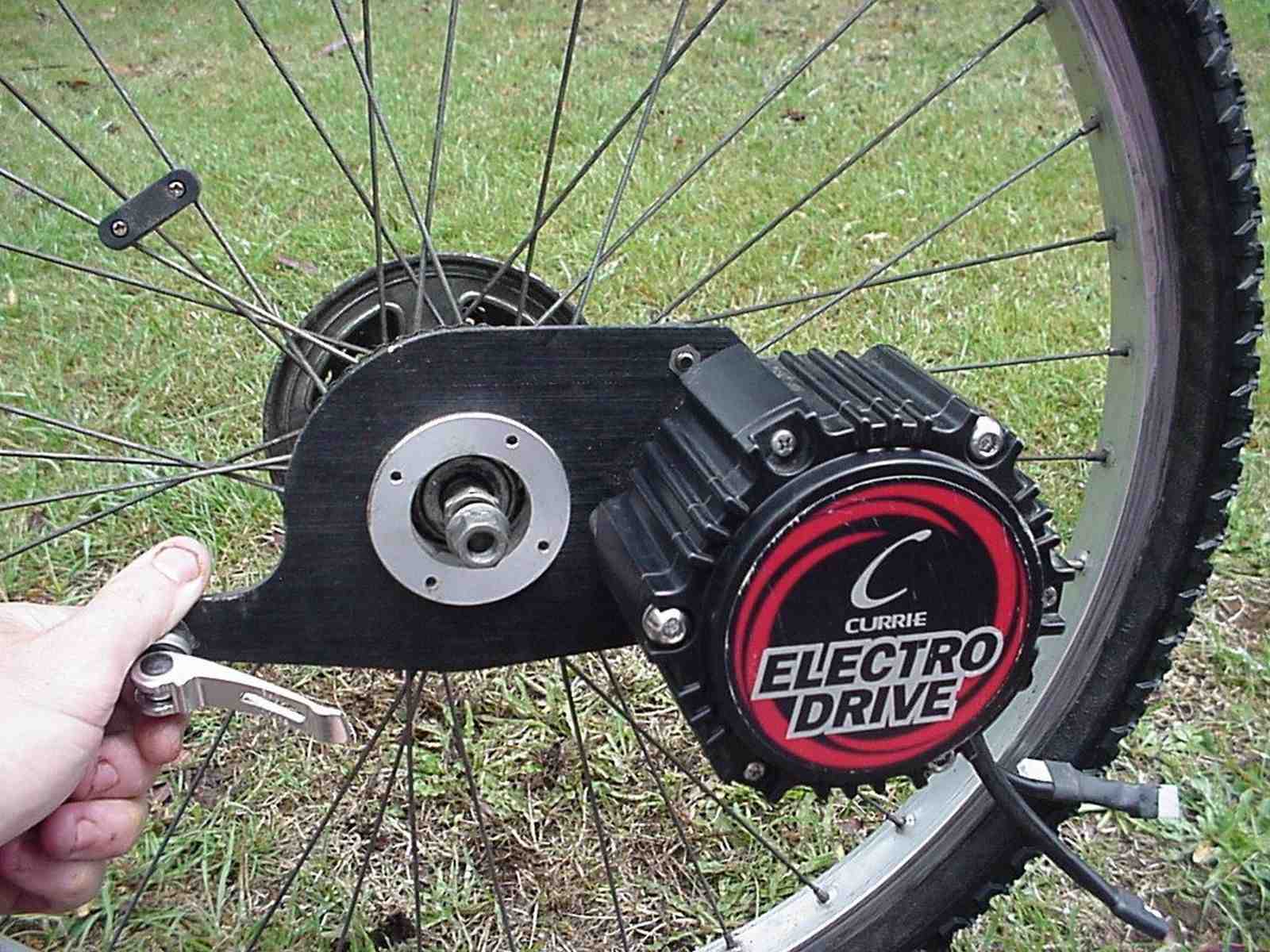 Where is the motor on an electric bike?