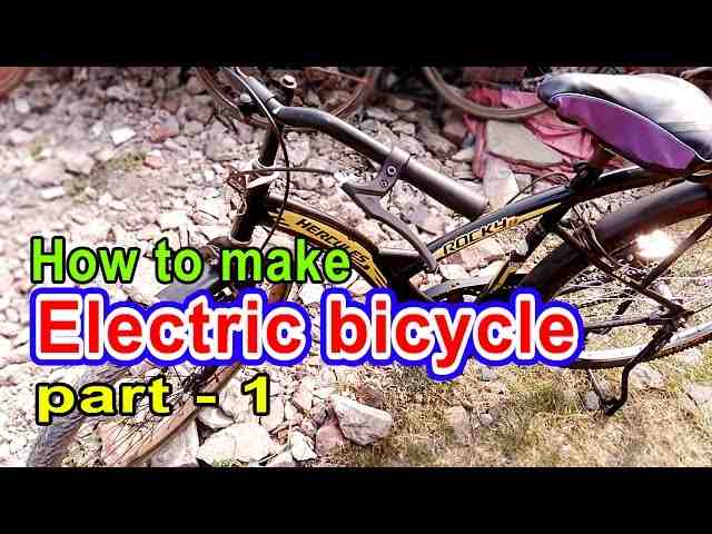 How can I make an electric bike at home?