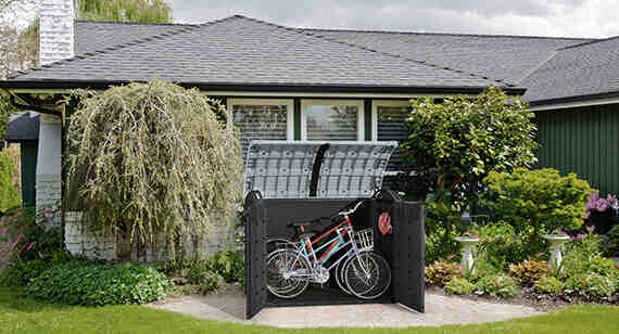 Is it OK to store bikes outside?