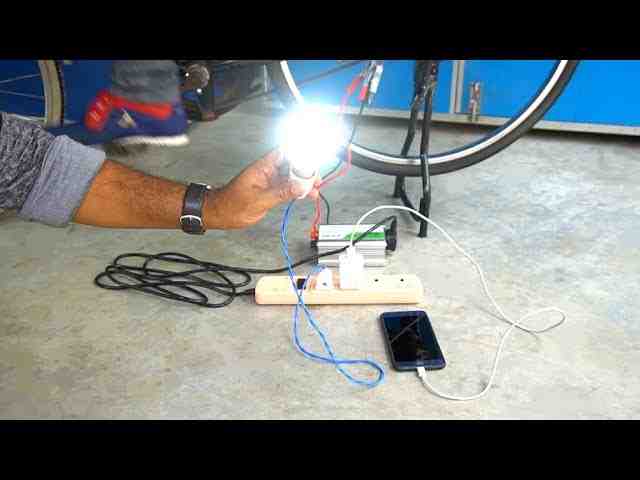 Can a bicycle generator charge a battery?